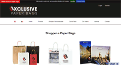 Desktop Screenshot of exclusivepaperbags.com